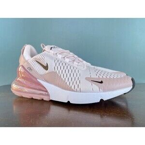 Nike Air Max 270 Light Soft Pink Running Shoes Women's Size 9.5 AH6789-604